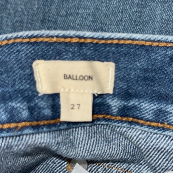MADEWELL NWOT Balloon Jeans in Greene Wash Blue Workwear Edition-Size 27W - Picture 12 of 14